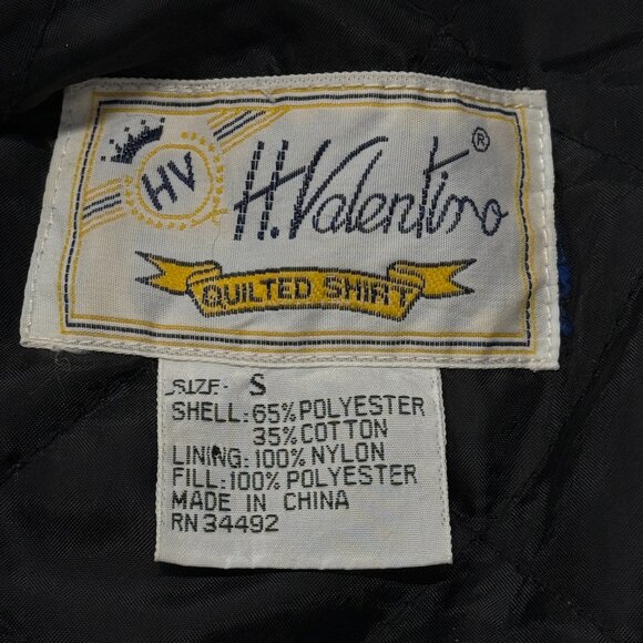 Hugo Valentino Lined Quilted Plaid Flannel Shirt Jacket Mens Small Shacket - Picture 2 of 13